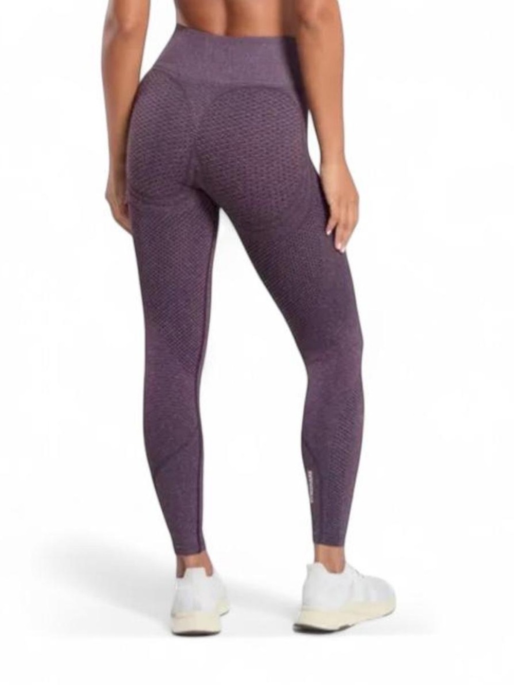 GYMSHARK High-Waist Textured Plum Seamless Leggings